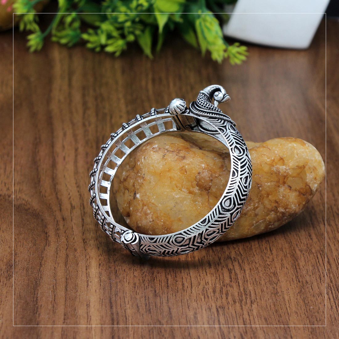 Silver Color Oxidised Bracelet