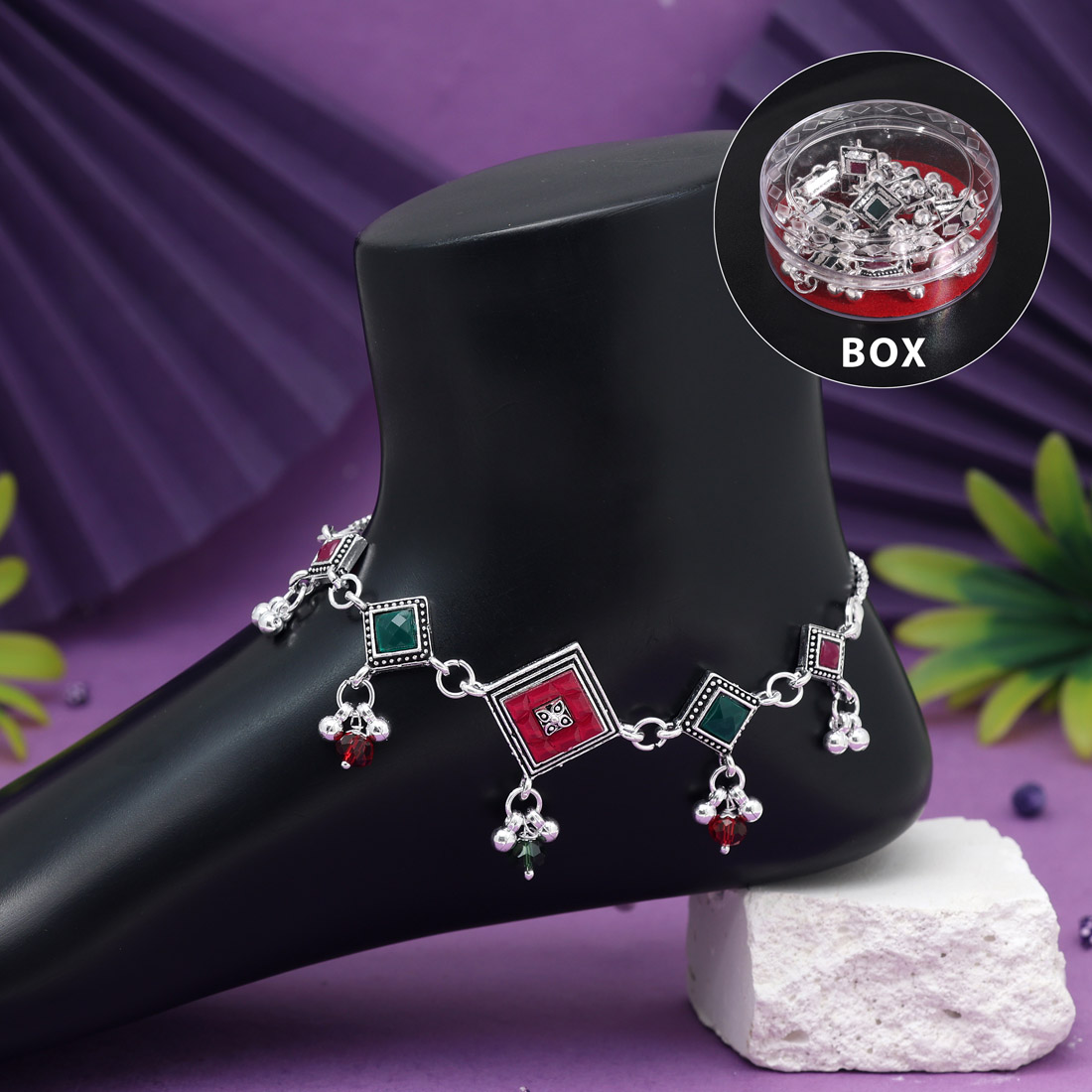 Multi Color Trending  Anklets